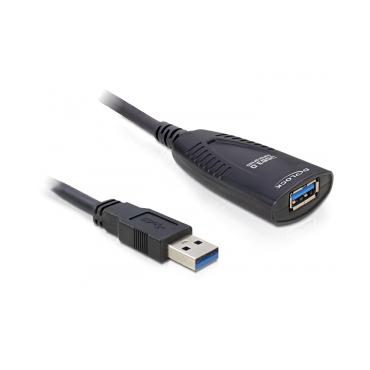 Delock USB Cable - USB-f&ouml;rl&auml;ngningskabel - USB typ A till USB typ A - 5 m