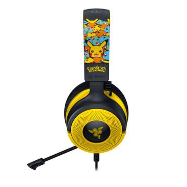 Razer Kraken V4 X Pokemon Headset Ledningsført Spil USB Type-C / USB Type-A Sort, Gul