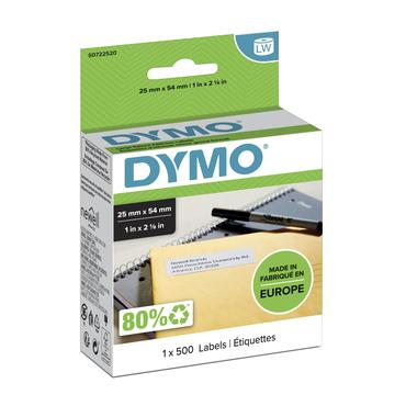 DYMO LabelWriter - etiketter med afsenderadresse - 500 etikette(r) - 25 x 54 mm