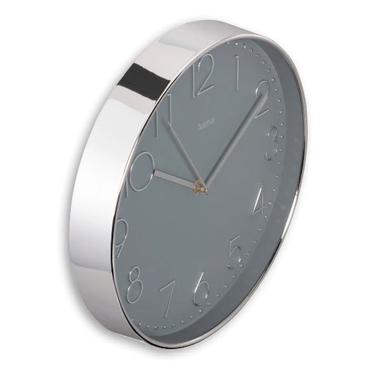 corsica wall clock 30cm  silver/grey