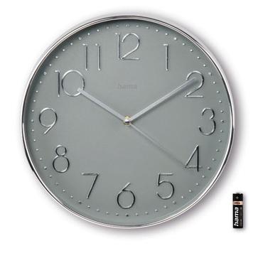 corsica wall clock 30cm  silver/grey