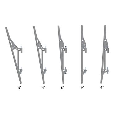 Multibrackets M Pro Series MBW5UP monteringssats - en sida - f&ouml;r 5 LCD-bildsk&auml;rmar - lutning - svart
