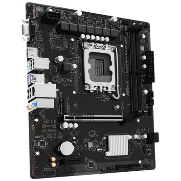 ASRock Moderkort - Intel H610 - LGA 1700 - Micro ATX - DDR5 - 2 minnesplatser - 1x M.2