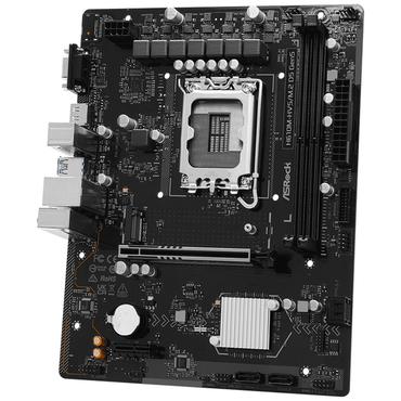 ASRock Moderkort - Intel H610 - LGA 1700 - Micro ATX - DDR5 - 2 minnesplatser - 1x M.2