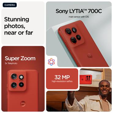 Motorola edge 60 Neo 16,1 cm (6.36") Dual SIM Android 15 5G USB Type-C 12 GB 256 GB 5000 mAh Rød