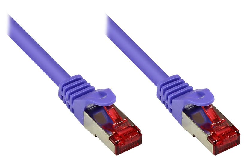 Alcasa 1m Cat6 S/FTP netv&aelig;rkskabel Violet S/FTP (S-STP)