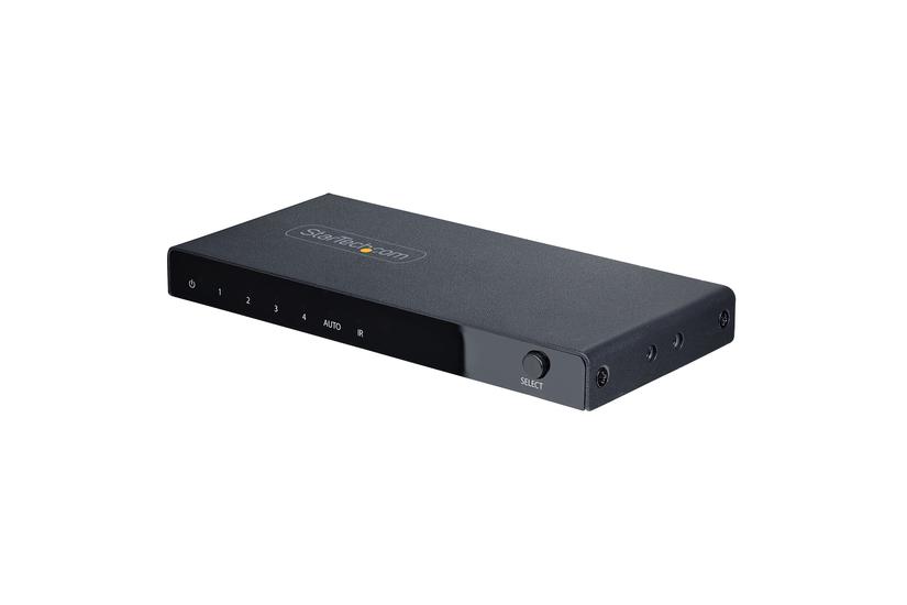 StarTech.com 4-Port 8K HDMI Switch, HDMI 2.1 Switcher 4K 120Hz HDR10+, 8K 60Hz UHD, HDMI Switch 4 In 1 Out, Auto/Manual Source Switching, Remote Control and Power Adapter Included - 7.1 Channel Audio/eARC (4PORT-8K-HDMI-SWITCH) - video-/audioswitch - 4 porte