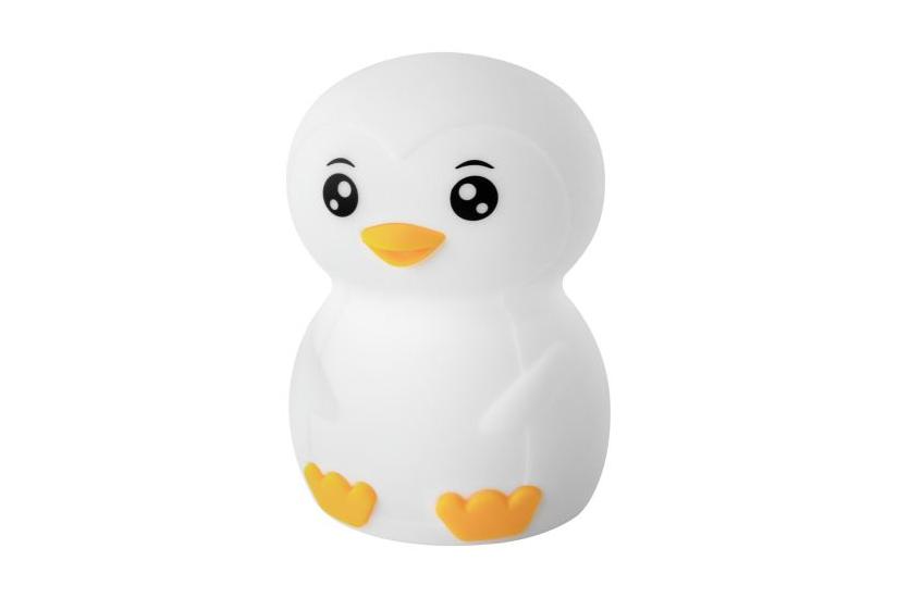 ANSMANN Nachtlicht Pinguin, weiß Silikon, LED-Technologie