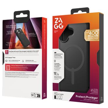 ZAGG Sedona Snap mobiltelefon etui 16 cm (6.3") Cover Sort