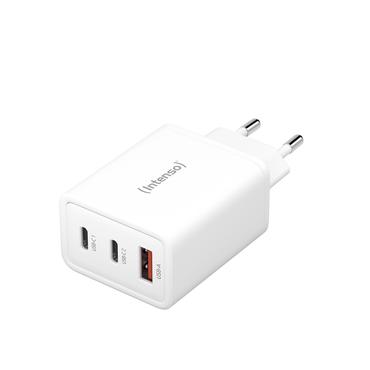 Intenso W65ACC str&ouml;madapter - GaN - 2 x USB-C, USB typ A - 65 Watt (paket om 2)