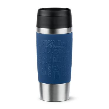 EMSA Travel Mug Classic N2020300 rejsekrus 360 ml Sort, Blå, Rustfrit stål Rustfrit stål