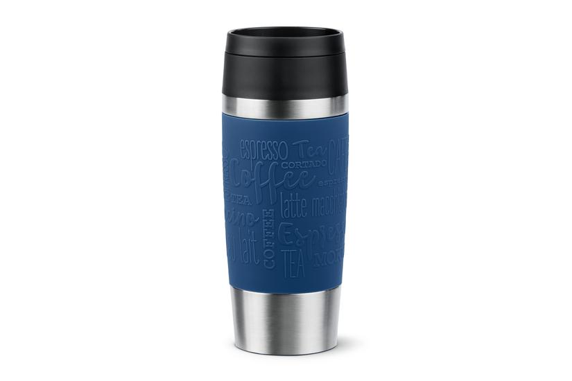 EMSA Travel Mug Classic N2020300 rejsekrus 360 ml Sort, Blå, Rustfrit stål Rustfrit stål
