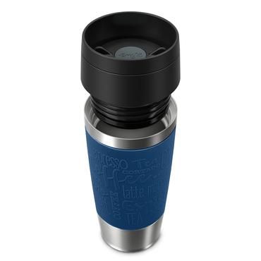 EMSA Travel Mug Classic N2020300 rejsekrus 360 ml Sort, Blå, Rustfrit stål Rustfrit stål
