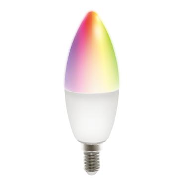 DELTACO SMART HOME - LED-lyspære - matteret finish - E14 - 5 W - RGB/varm til kold hvidt lys