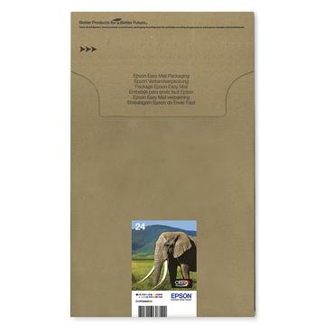 Epson 24 Multipack Easy Mail Packaging - 6-pack - svart, gul, cyan, magenta, ljus magenta, ljus cyan - original - bl&auml;ckpatron