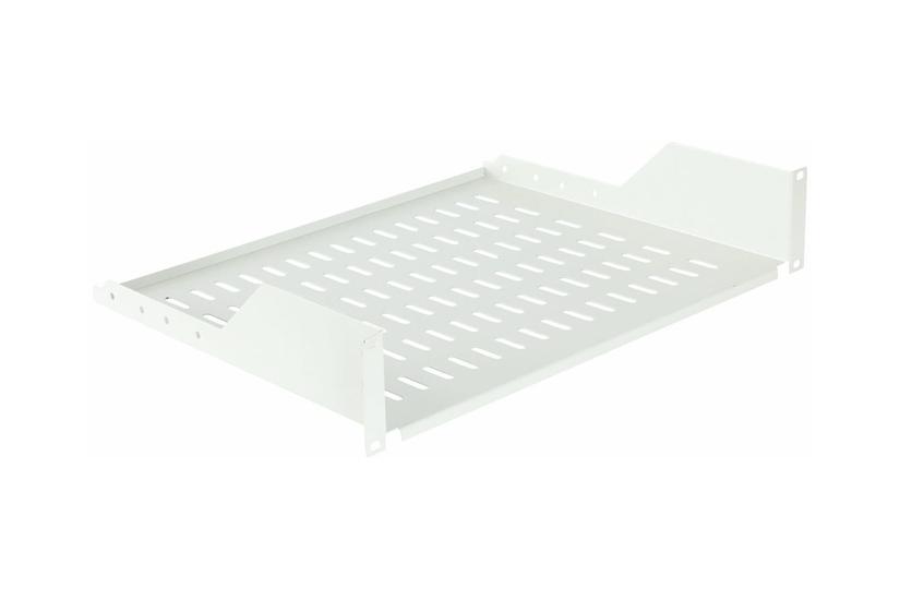 Lanview 19" 2U fast hylde 350 mm dybde hvid
