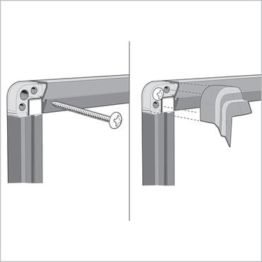 Opslagstavle Premium Plus ECO filt 120x90 grå