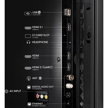 Hisense 43A6Q TV 109,2 cm (43") 4K Ultra HD Smart TV Wi-Fi Sort 300 cd/m²