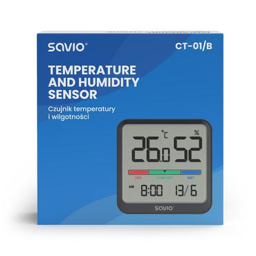 Savio CT-01/B temperatur- & fugtighedssensor Indend&oslash;rs Temperatursensor Fritst&aring;ende