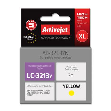 Activejet AB-3213YN printerblæk til Brother, Brother LC3213Y udskiftning; Supreme; 7 ml; gul