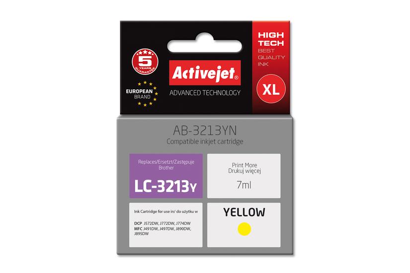 Activejet AB-3213YN printerblæk til Brother, Brother LC3213Y udskiftning; Supreme; 7 ml; gul