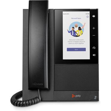 HP Poly CCX 505 Business Media Phone til Microsoft Teams og PoE-aktiveret