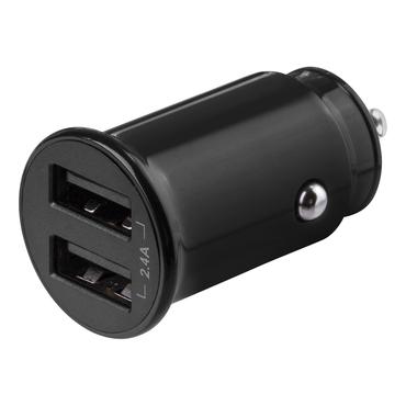 DELTACO USB-CAR124 str&ouml;madapter f&ouml;r bil - USB - 12 Watt