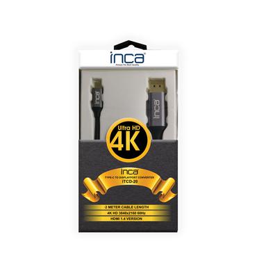 INCA USB Kabel ITCD-20   Typ C > Displayport, 4K60Hz, 2m