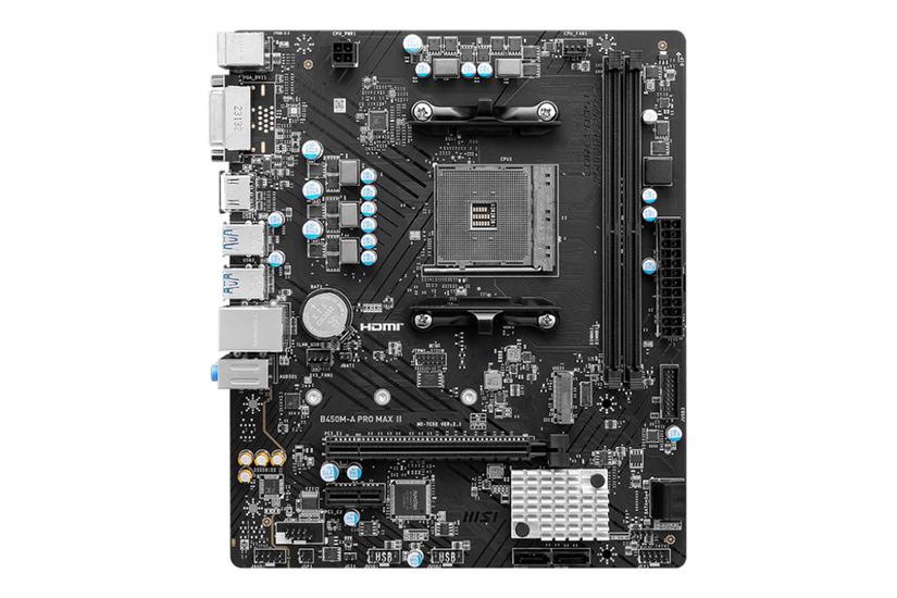 MSI B450M-A PRO MAX II - bundkort - micro ATX - Socket AM4 - AMD B450