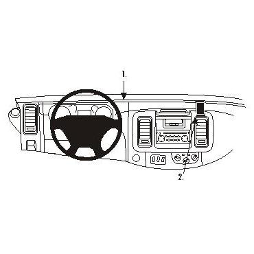 Brodit ProClip Angled mount - montering för mobiltelefon