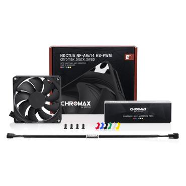 Noctua chromax NF-A9x14 HS-PWM.black.swap - indsats med blæser