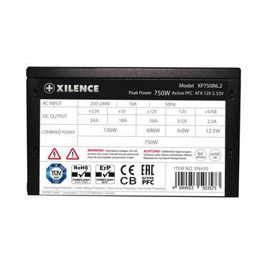 Xilence Performance C+ Series XP750R6.2 str&ouml;mf&ouml;rs&ouml;rjning - ATX12V 2.52 - Svart
