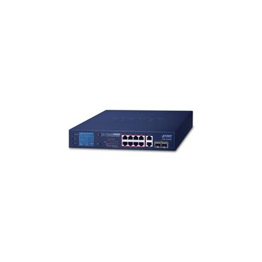 PLANET GSD-1222VHP netværksswitch Ikke administreret Gigabit Ethernet (10/100/1000) Strøm over Ethernet (PoE) 1U Blå