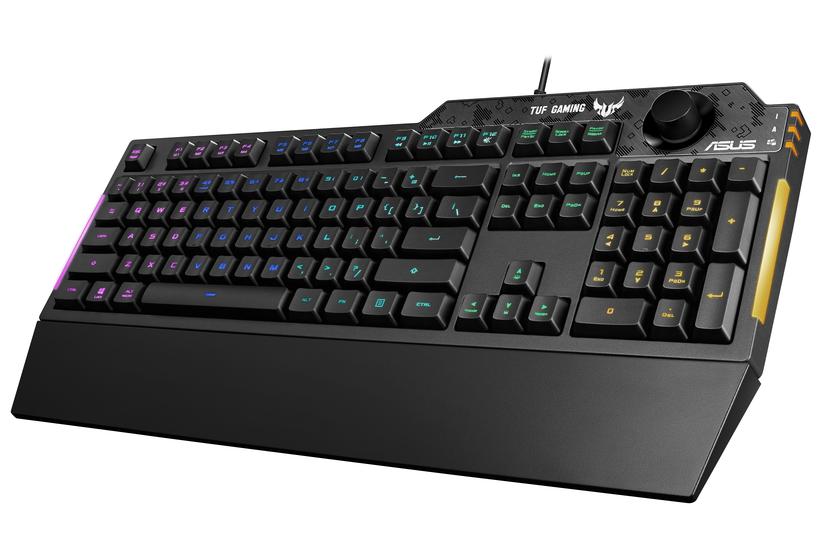ASUS TUF Gaming K1 - tangentbord - Nordisk - svart Inmatningsenhet