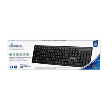 MediaRange MROS111-GR tastatur Hjemme/kontor USB QWERTY Sort