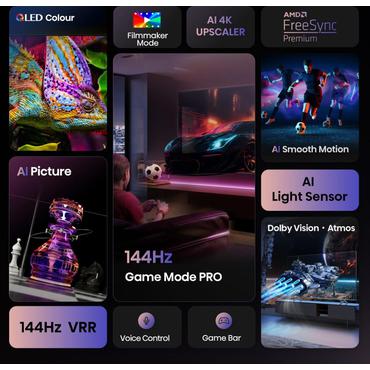 Hisense 85E77Q PRO 215cm 85" 4K QLED Smart TV Fernseher