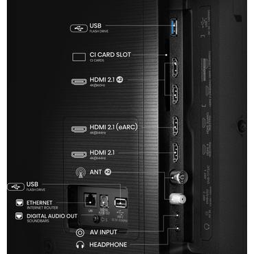 Hisense 85E77Q PRO 215cm 85" 4K QLED Smart TV Fernseher