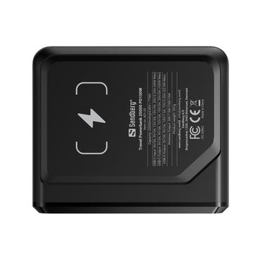 Sandberg 421-25 powerbank Lithium polymer (LiPo) 20000 mAh Trådløs opladning Sort