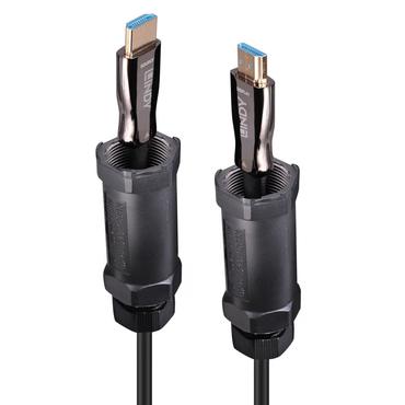 LINDY HDMI Fibre Optic Hybridkabel, gepanzert 8K60Hz 30m