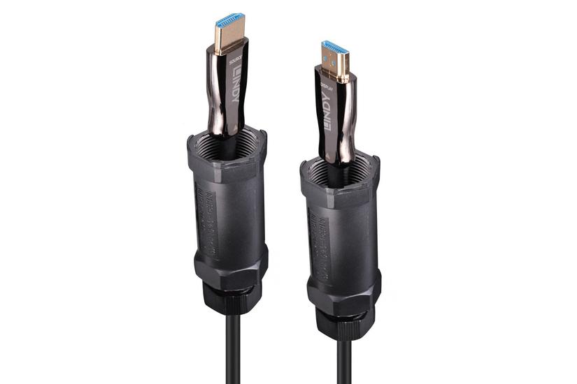 LINDY HDMI Fibre Optic Hybridkabel, gepanzert 8K60Hz 30m