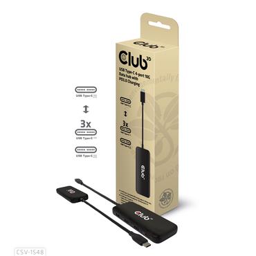 Club 3D CSV-1548 - hubb - 4 portar