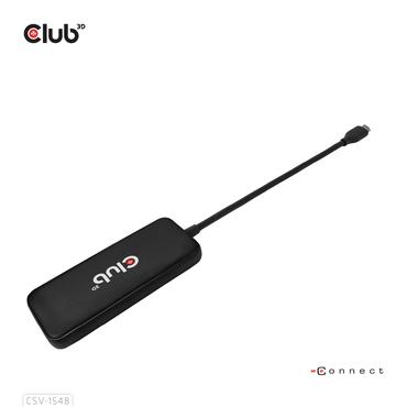 Club 3D CSV-1548 - hubb - 4 portar