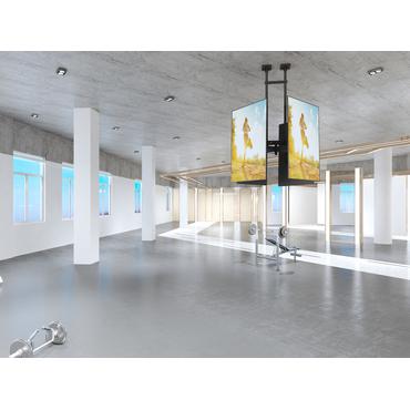 Multibrackets M Pro Series MBC4UHD beslag - for 4 LCD displays - sort