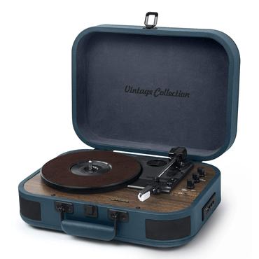 Muse MT-201 OB Stereo Turntable, Blue