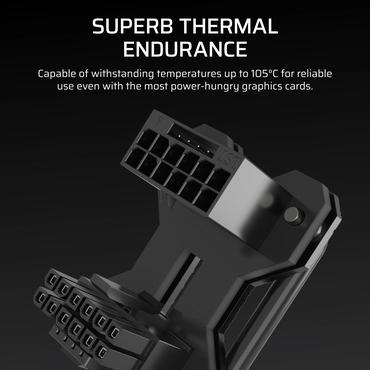 CORSAIR 12V-2x6 GPU Power Adapter, Black, Style B