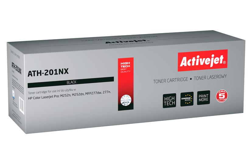 Activejet ATH-201NX tonerpatron til HP printer, Erstatning HP 201X CF400X; Supreme; 2800 sider; sort