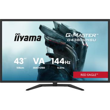 iiyama G-MASTER G4380UHSU-B2 computersk&aelig;rm 108 cm (42.5") 3840 x 2160 pixel 4K Ultra HD LED Sort