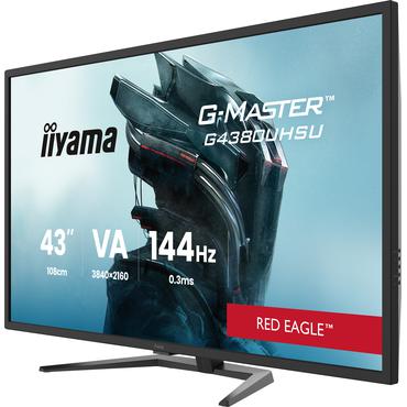 iiyama G-MASTER G4380UHSU-B2 computersk&aelig;rm 108 cm (42.5") 3840 x 2160 pixel 4K Ultra HD LED Sort