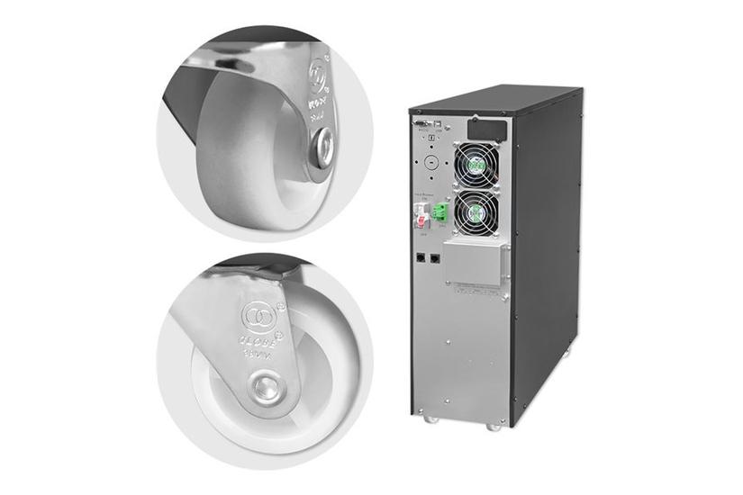 Qoltec - UPS - effektfaktor 1,0, LCD, EPO, online - 6000 Watt - 6000 VA