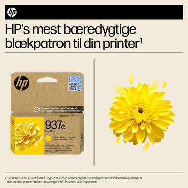 HP Original 937e EvoMore-blækpatron, gul